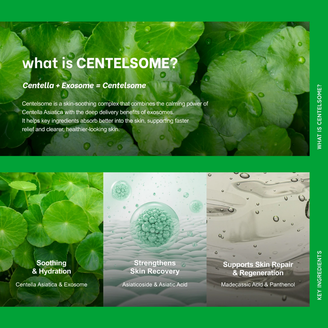 Centelsome 5X Soothing Serum 50ml Anti-Aging Acne Treatment