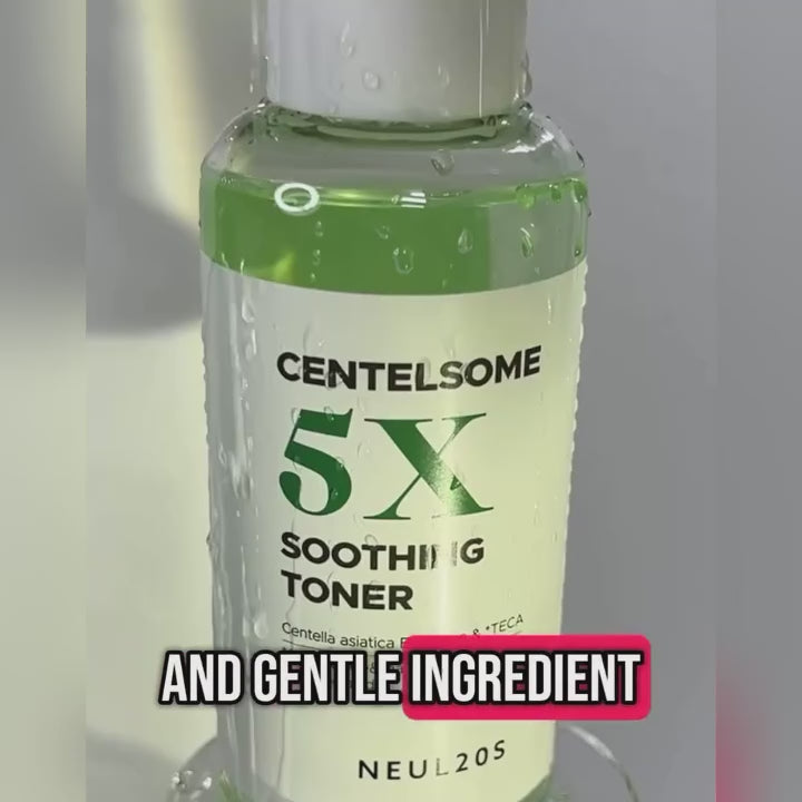 Centella Exosome 5X Soothing Toner 200ml Green Tea Facial Toner Dermatologist-Tested for Sensitive