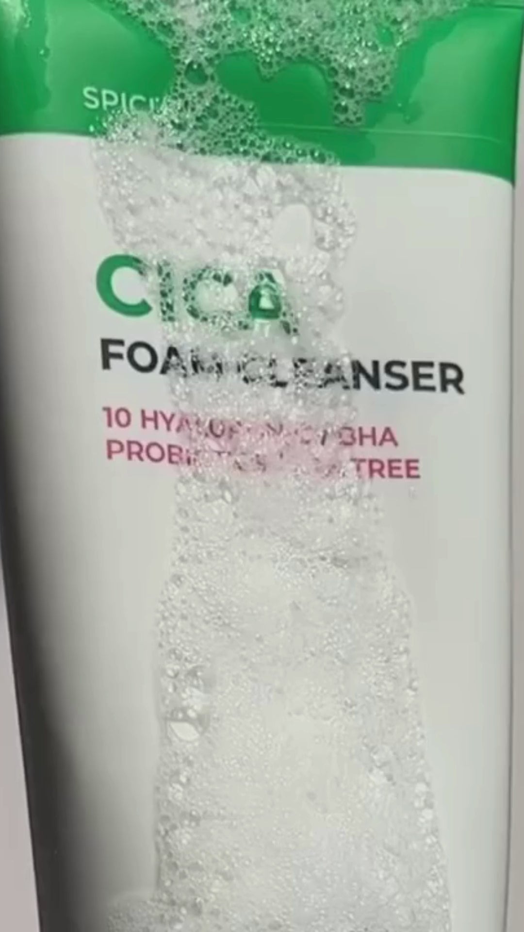 Spicule Cica Foam Cleanser 100ml Korean Face Wash for Acne Prone Skin Care